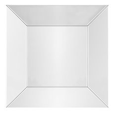 Lustro klasyczne kwadratowe w prostej minimalistycznej ramie 100/100 cm Vasto