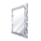 Lustro ekstrawaganckie prostokątne z ozdobną ramą w kształcie soczewek Camelia