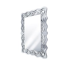 Lustro w eleganckiej nieregularnej lustrzanej ramie nietuzinkowe Mila