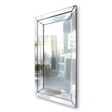 Lustro prostokątne klasyczne w prostej fazowanej ramie 90/150 Tetyda