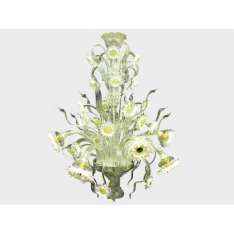 Lampa wisząca Sogni Di Cristallo Floreale Van Gogh Girasoli Bianco
