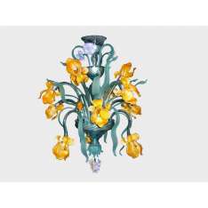 Lampa wisząca Sogni Di Cristallo Floreale Van Gogh Yellow Iris