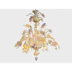 Lampa wisząca Sogni Di Cristallo Floreale Van Gogh Iris Gold