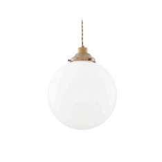 Lampa wisząca Mullan Lighting Gentry Opal Glass Globe Pendant Light 30