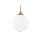 Lampa wisząca Mullan Lighting Gentry Opal Glass Globe Pendant Light 30