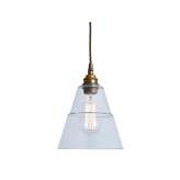 Lampa wisząca Mullan Lighting Lyx Clear Glass Pendant Light