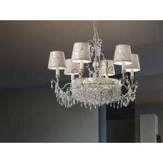 Lampa wisząca Masiero Glassé 6+3