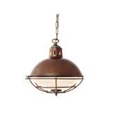 Lampa wisząca Mullan Lighting Sussex Cage Industrial Factory Light