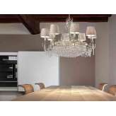Lampa wisząca Masiero Glassé 8+4