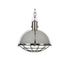 Lampa wisząca Mullan Lighting Meddle Industrial Pendant Satin Silver