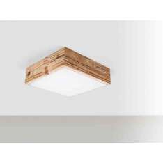 Lampa sufitowa / ścienna ENGI Divetro Wood 18