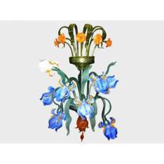 Lampa ścienna Sogni Di Cristallo Floreale Iris Deluxe
