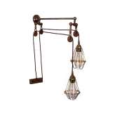 Lampa ścienna Mullan Lighting Maxum Double Pulley Wall Light