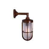 Lampa ścienna Mullan Lighting Cladach Brass Well Glass Wall Light