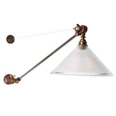 Lampa ścienna Mullan Lighting Nyx Adjustable Coolie Glass Wall Light