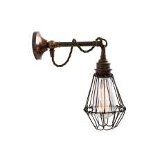 Lampa ścienna Mullan Lighting Edom Industrial Cage Wall Light