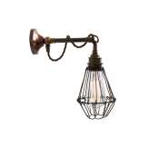 Lampa ścienna Mullan Lighting Edom Industrial Cage Wall Light