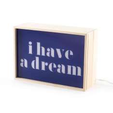 Lampa stołowa Seletti Lighthink Boxes I Have A Dream