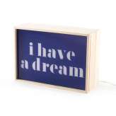 Lampa stołowa Seletti Lighthink Boxes I Have A Dream