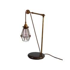 Lampa stołowa Mullan Lighting Apoch Flush Cage Light Pulley Cage Table Lamp