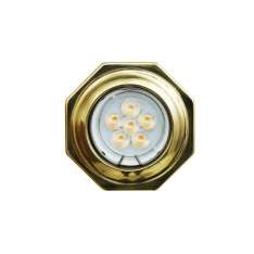 Oprawa wpuszczana Mullan Lighting Hexagon Brass Recessed Spotlight