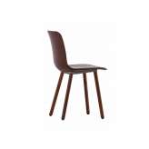 Krzesło Vitra Hal Leather Wood