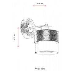 Lampa ścienna Avonni AP-4288-1CPR