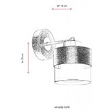 Lampa ścienna Avonni AP-4288-1CPR