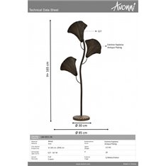 Lampa podłogowa Avonni LM-4351-3E