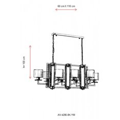 Lampa wisząca Avonni AV-4285-8K-YM