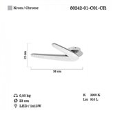 Lampa sufitowa Lucea Marena 80242-01-C01-CR