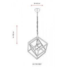 Lampa wisząca Avonni AV-1722-1BSY