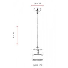 Lampa wisząca Avonni AV-4288-1KRM