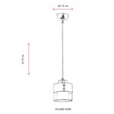 Lampa wisząca Avonni AV-4288-1KRM