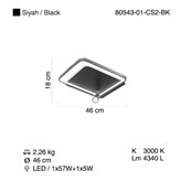 Plafon Lucea Zanata 80543-01-CS2-BK