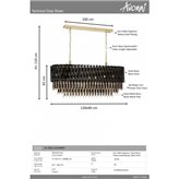 Lampa wisząca Avonni 1865-120X40BSY