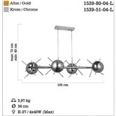 Lampa wisząca Lucea Lumeno 1539-51-04-L