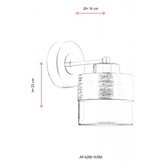 Lampa ścienna Avonni AP-4288-1KRM