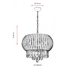 Lampa wisząca Avonni AV-1809-E55
