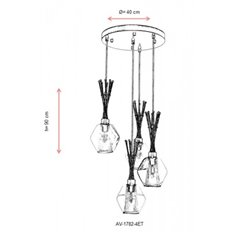 Lampa wisząca Avonni AV-1782-4ET