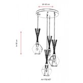 Lampa wisząca Avonni AV-1782-4ET