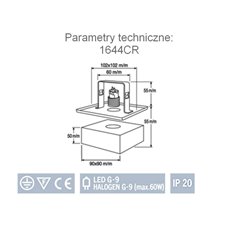 Lampa sufitowa 1514CR