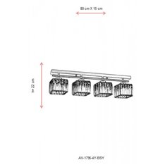 Lampa sufitowa Avonni AV-1795-4Y-BSY