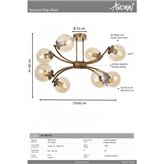 Lampa sufitowa Avonni AR-1869-8E