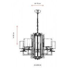 Lampa wisząca Avonni AV-4285-5K
