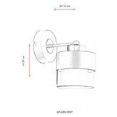 Lampa ścienna Avonni AP-4288-1BSY
