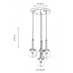 Lampa wisząca Avonni AV-1781-4ET