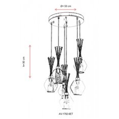 Lampa wisząca Avonni AV-1782-6ET