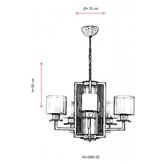 Lampa wisząca Avonni AV-4285-5E