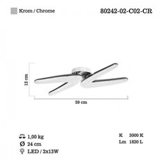 Lampa sufitowa Lucea Marena 80242-02-C02-CR 